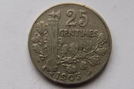 25 CENTIMES 1905 R. FRANCJA - KT22