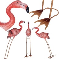 FIGURA DEKORACJA OGRODOWA FLAMING 76CM KADAX STALOWA RÓŻOWA PTAK STALOWA
