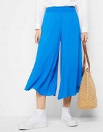 spodnie kuloty z gumami w talii 46/48 niebieskie, nowe