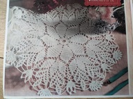 Serwetka serwetki szydełkowe szydełkowe rękodzieło jednorazowy obrus śr48 /