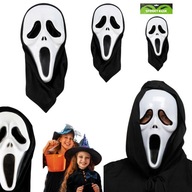 MASKA NA HALLOWEEN HALOWEEN PRZEBRANIE KRZYK KOSTIUM STRASZNY FILM CZARNA