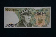 Banknot Polska PRL 50 złotych ser KA 1988 rok stan 1!!!