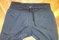 Czarne spodnie dresowe Nike S Dri-Fit zamki na nogawkach