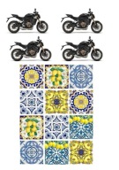 Wydruk opłatek cukrowy cukrowa dekoracja na tort motor witraż