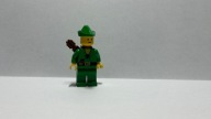 LEGO CASTLE FIGURKA FORESTMAN-POUCH GREEN HAT cas123a UNIKAT