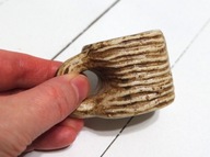 Mały mini kufel kufelek ceramiczny retro