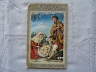 STARY OBRAZEK KOLĘDOWY MATKA BOŻA