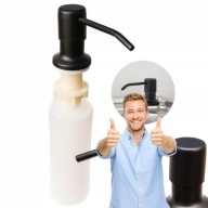 DOZOWNIK DO MYDŁA DO NACZYŃ CHOWANY CZARNY 500ML