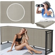 OSŁONA BALKONOWA MATA NA TARAS PŁOT OGRODZENIE SIATKA CIENIUJĄCA SZARA 1×7M