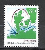 NIEMCY 100 lecie Kanału Kilońskiego 1995 ** Mi 1802 (1024)