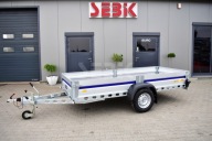 Mocna hamowana przyczepa Wiola SILEZIA KOMFORT MAX DMC 750 kg.