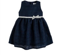 Cool Club Elegancka wizytowa sukienka dla dziewczynki granatowa 86 18 mies