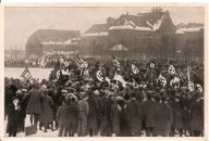 NIEMCY -MONACHIUM 1923 ROK MARSZ SWASTYKI -fotografia