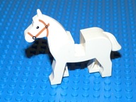 LEGO zwierzęta western castle koń biały unikat