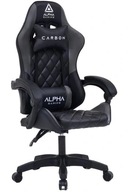 PROFESJONALNY FOTEL GAMINGOWY KRZESŁO BIUROWE OBROTOWE KOMPUTEROWE CZARNE