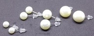 Kolczyki Perły – Zestaw 4 pary (6 mm, 8 mm, 10 mm, 12 mm)