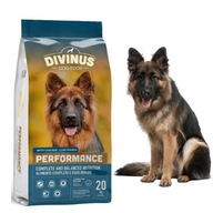 KARMA SUCHA 20KG DLA OWCZARKA NIEMIECKIEGO DIVINUS PERFORMANCE WITAMINY