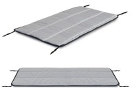 Poduszka ogrodowa 100x50x2 cm | na Ławkę Huśtawkę Wodoodporna Szara