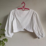 Krótka koszula z bufiastymi rękawami Z A R A 134 bawełna lato markowa (651)