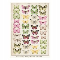 LEMONCRAFT papier ozdobny A4 - VINTAGE TIME 022 - zestaw 5 sztuk