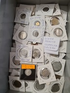 kolekcje i sztuka stare monety Srebrne i 80 w holderach