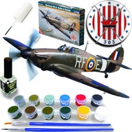 DYWIZJON 303 HURRICANE MK.IA MODEL SAMOLOTU DO SKLEJANIA +FARBY KLEJ PĘDZLE