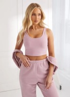 Śliczna markowa bielizna Gym King Peach Luxe Tank - Dusky Mauve UK 16