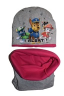 KOMPLET DZIEWCZĘCY CZAPKA + KOMIN PSI PATROL r. 48-50 nr 343A