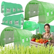 TUNEL FOLIOWY OGRODOWY SZKLARNIA FOLIAK 2.5X4X2M EUROHIT GARDEN 10M2 STELAŻ