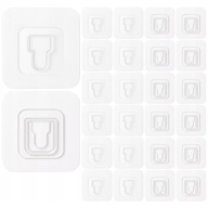 PRZEZROCZYSTY HACZYK SAMOPRZYLEPNY MOCNY WIESZAK WIESZANIA UCHWYT 12 SZT.