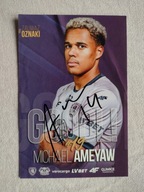 Zdjęcie 10x15 autograf Piast Gliwice Gol Michael Ameyaw sezon 2023/24