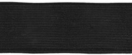 Guma krawiecka płaska tkana 25mm czarna odzieżowa