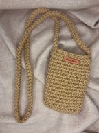 MAMAJASTUDIO Mała torebka na ramię, etui na telefon,listonoszka whisky.