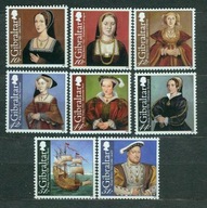 GIBRALTAR** Henryk VIII i jego żony, portrety Mi 1308-15