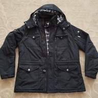 Kurtka męska zimowa z odpinanym kapturem granatowa f. BYTOM r. L