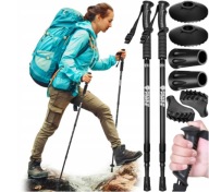 KIJKI NORDIC WALKING SKŁADANE REGULOWANE DO CHODZENIA TELESKOPOWE MOCNE