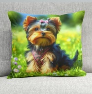 Poduszka 40/40cm Yorkshire Terrier, York Yorkuś