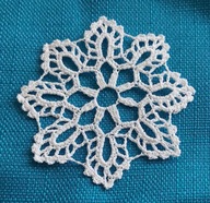 gwiazdka/ śnieżynka 10 cm, kolor biały