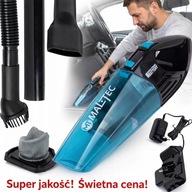 ODKURZACZ RĘCZNY BEZPRZEWODOWY AKUMULATOROWY SAMOCHODOWY CZYŚCI NA MOKRO