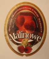 ETYKIETA - Malinowe - PIWO JASNE NIEPASTERYZOWANE O SMAKU MALINOWYM