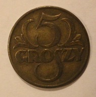5 GR GROSZY 1923 - MOSIĄDZ, ŁADNY STAN