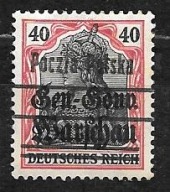 $$PMW ROCZNIK 1918 Fi 15bb II* WYDANIE PRZEDRUKOWE na znaczkach GGW gw/opis