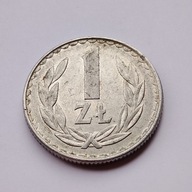 1 zł 1982 r. PRL, Cienka data, rzadka odmiana z prywatnej kolekcji