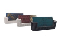 Wizytownik ryflowany, stojak na wizytówki lamele