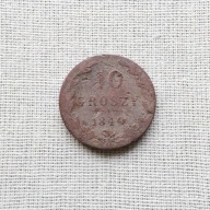 Królestwo kongresowe 10 Groszy 1840 MW, srebro, ładne