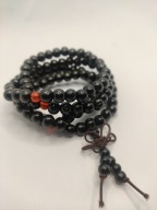 Drewniana mala / bransoletka – Głęboka czerń