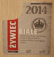 ETYKIETA - BROWAR ŻYWIEC - ŻYWIEC - BIAŁE - 2014