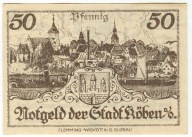 Banknot zastepczy - CHOBIENIA - 50 Pfennig