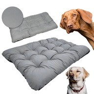 LEGOWISKO DLA PSA PODUSZKA WYGODNA WODOODPORNA KOJEC SZARY 120X80 CM
