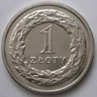 Polska 1 złoty 1993 - z oryginalnego woreczka bankowego NBP - stan 1 -